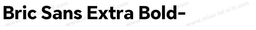 Bric Sans Extra Bold字体转换